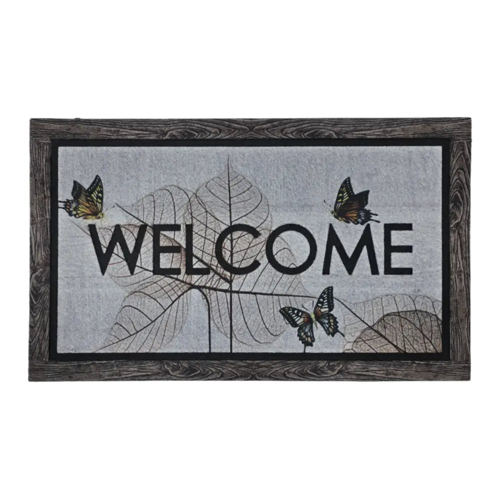 Alfombra Limpiapies Felpudo Alfombra De Entrada Mariposas - Fliperex
