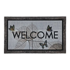 Alfombra Limpiapies Felpudo Alfombra De Entrada Mariposas - Fliperex