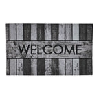 Alfombra Limpiapies Felpudo Alfombra De Entrada Welcome Gris - Fliperex