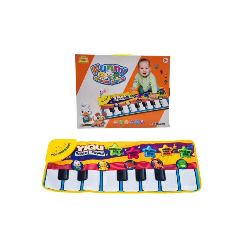 Alfombra Musical Piano Animal Para Bebe Juega Y Aprende - Fliperex