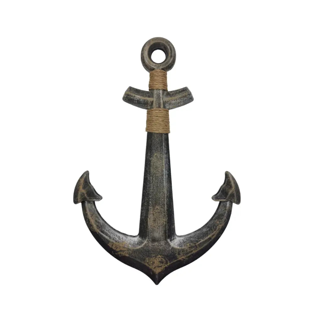 Ancla Decorativo De Madera Gris Oscuro Para Pared Decoracion - Fliperex