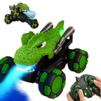 Auto Dinosaurio a Control Remoto RC Con Luces Vapor Y Sonido