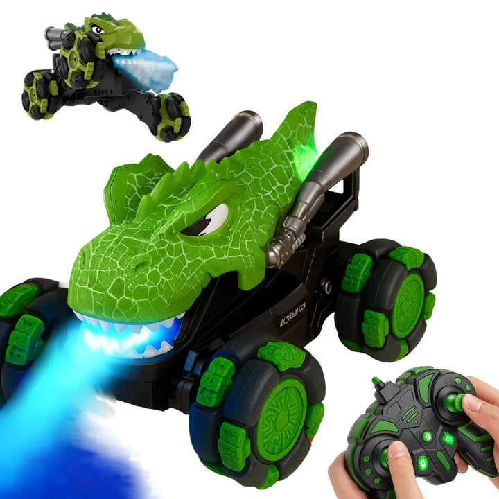 Auto Dinosaurio a Control Remoto RC Con Luces Vapor Y Sonido - vista 2