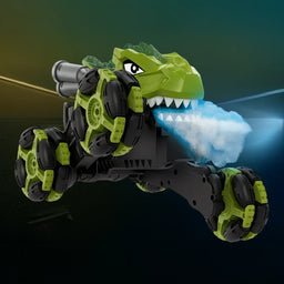 Auto Dinosaurio a Control Remoto RC Con Luces Vapor Y Sonido