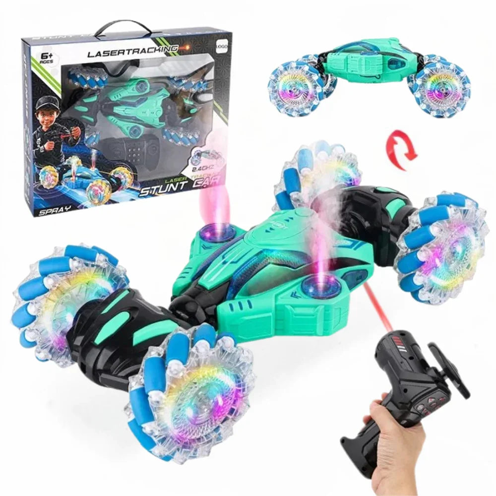 Auto a Control Remoto Laser Acrobatico Con Vapor y Luces Led