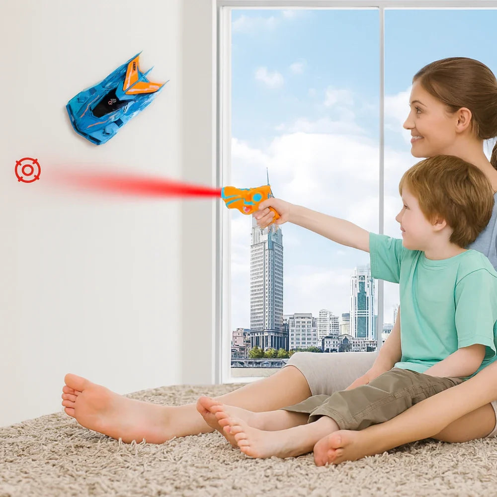 Auto a Control Remoto Laser de Pared Trepa Muro Antigravedad