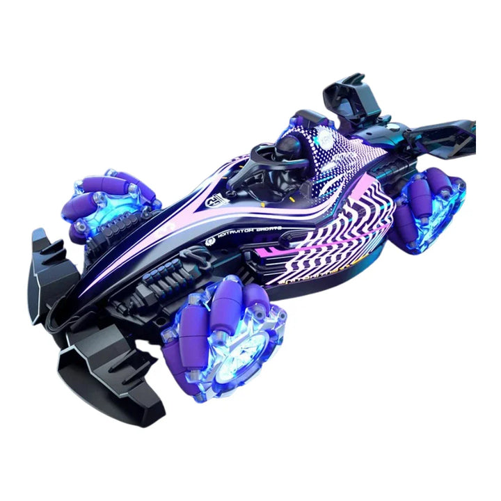 Auto a Control Remoto RC F1 Con Vapor Luz y Giros Stunt Car