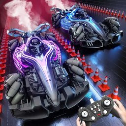 Auto a Control Remoto RC F1 Con Vapor Luz y Giros Stunt Car