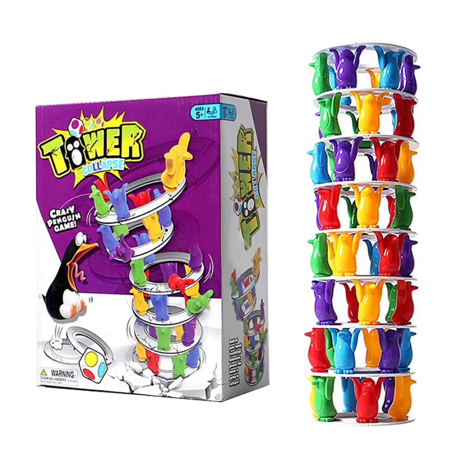 Penguin Tower Collapse Juego De Equilibrio Juego De Mesa