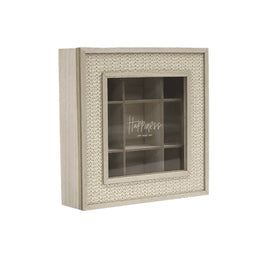 Caja De Té 9 Divisiones Tapa Con Diseño Decorativa - Fliperex