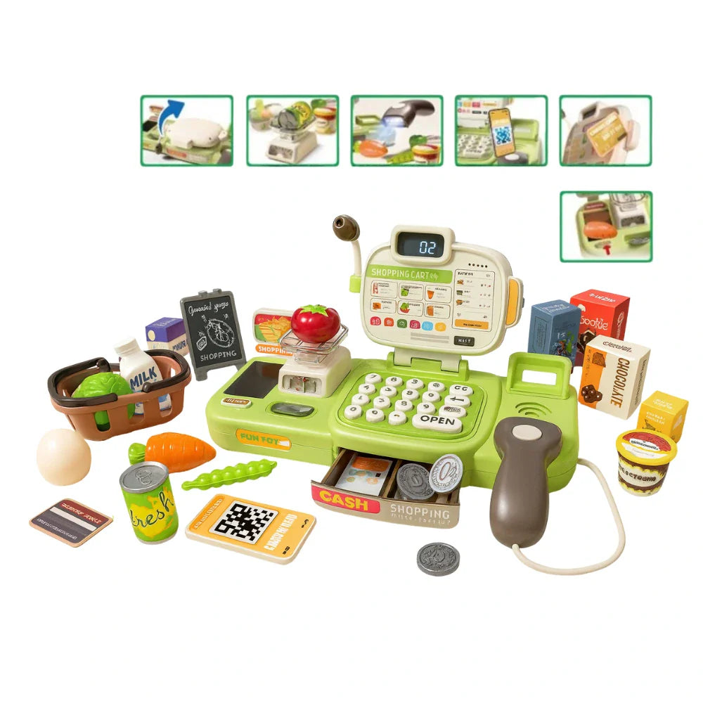 Caja Registradora Juguete Infantil Supermercado Alimentos