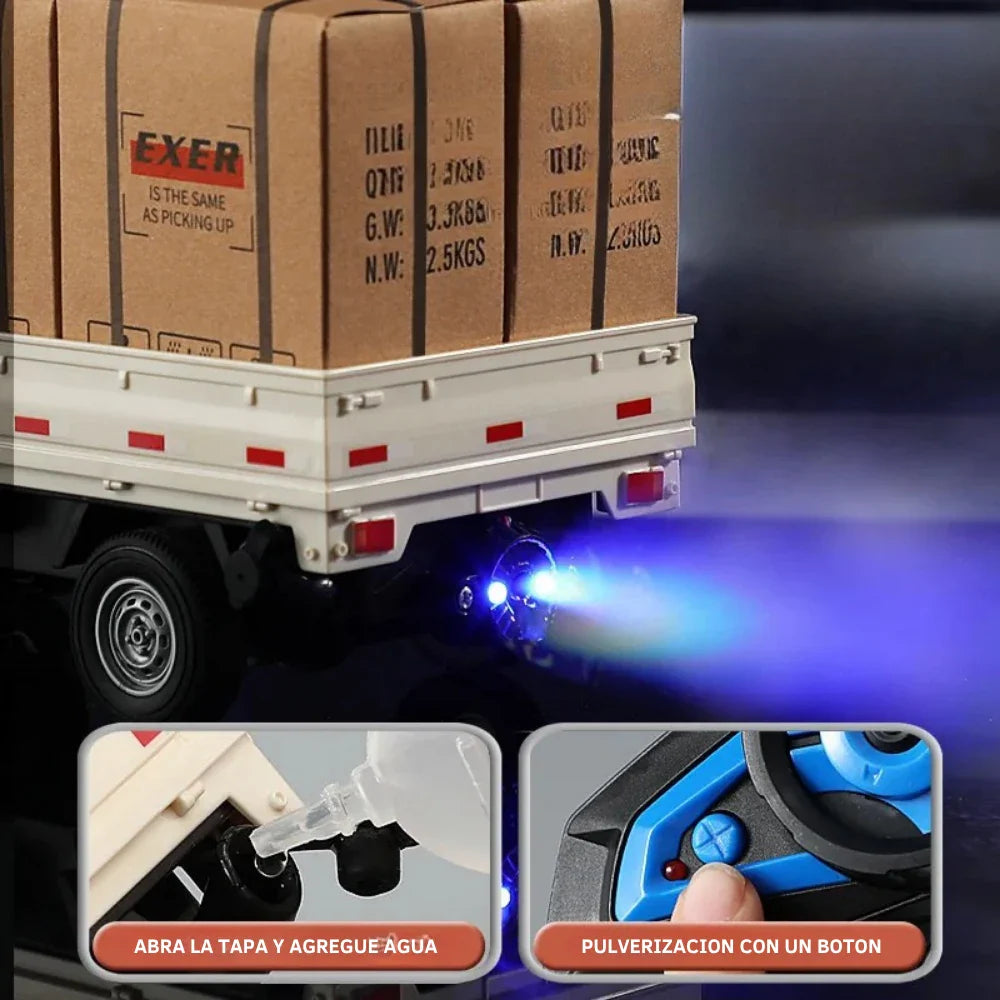 Camion 3/4 de Carga a Control Remoto Escala 1:16 Con Cajas