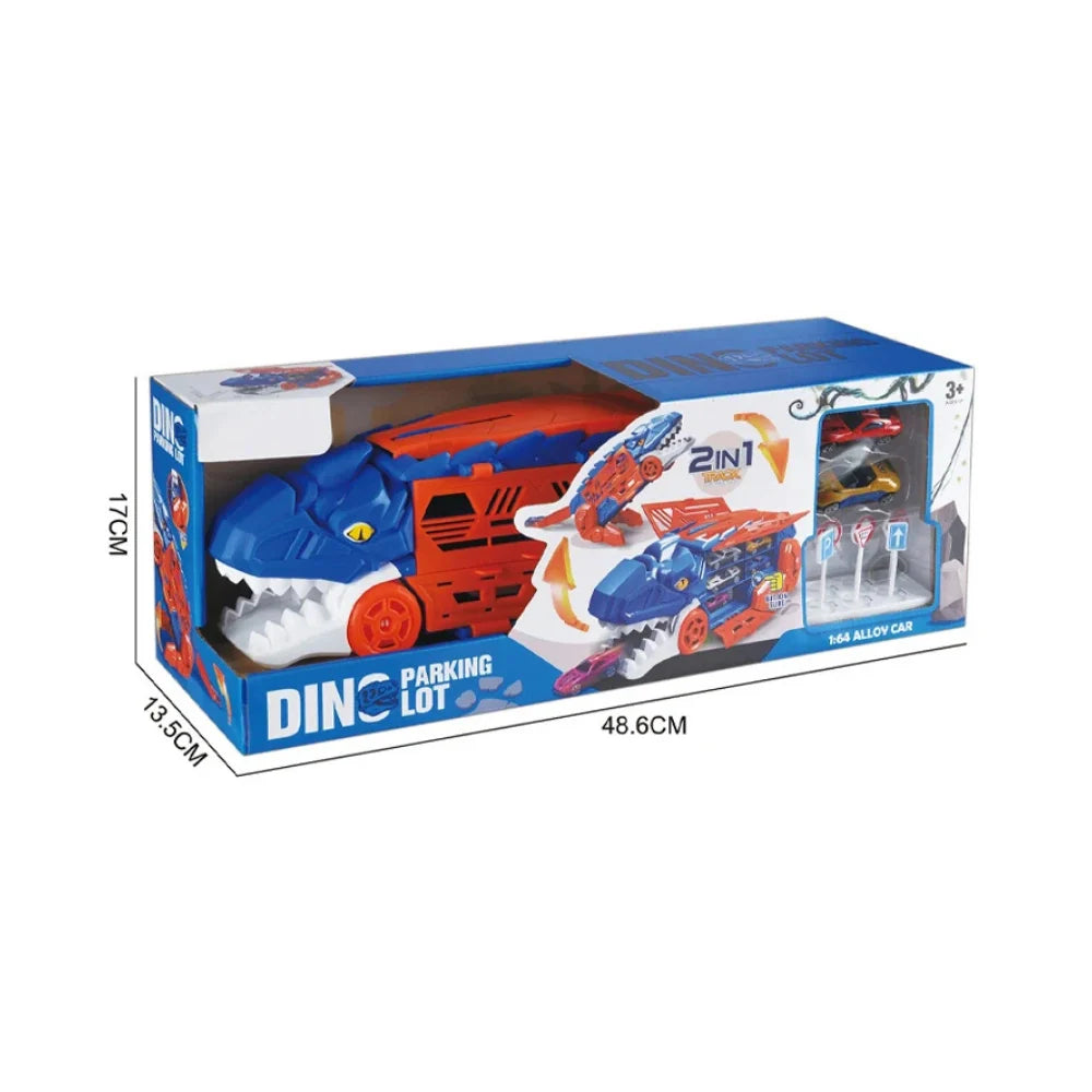 Camion Transportador Porta Autitos 2 en 1 Pista Lanzamiento