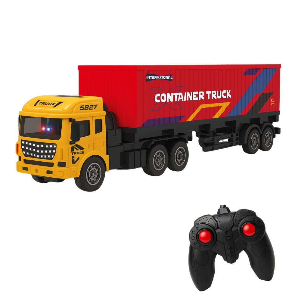 Camion Contenedor A Control Remoto Rc Juguete Con Luces