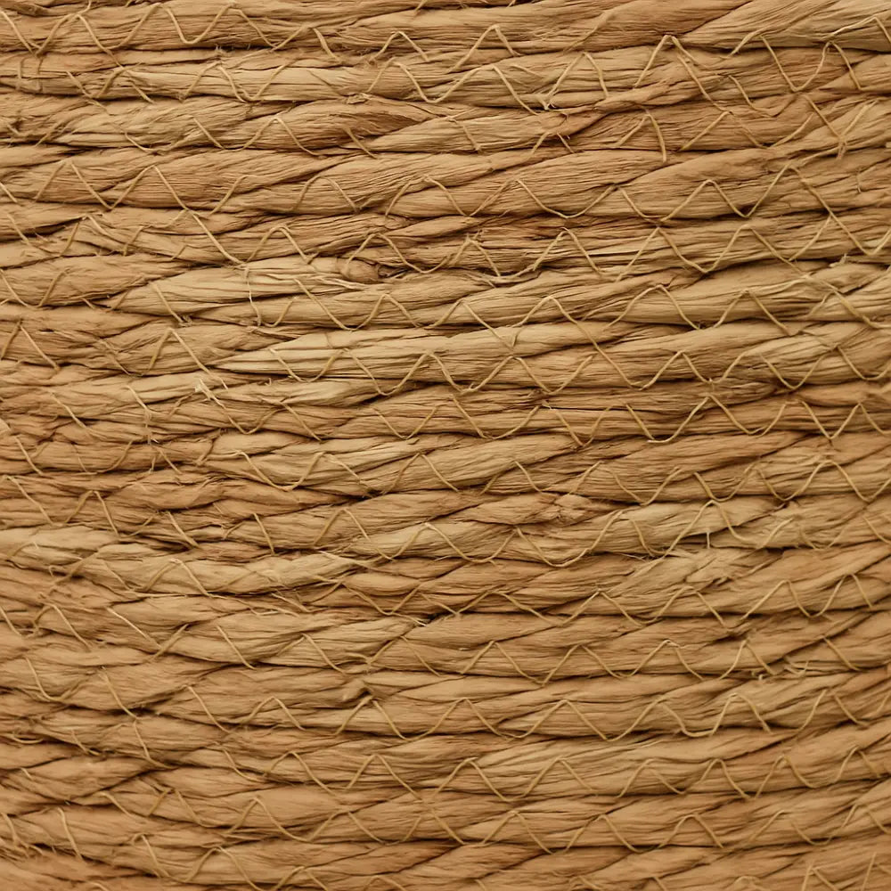 Canasto Cesta De Yute Tejida Con Tapa Acabado Rustico M