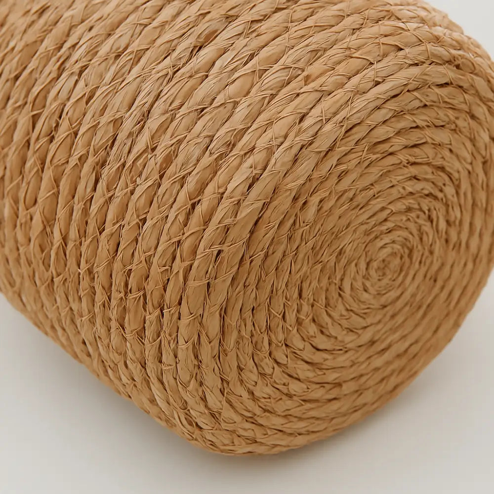 Canasto Cesta De Yute Tejida Con Tapa Acabado Rustico M