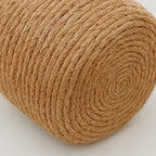 Canasto Cesta De Yute Tejida Con Tapa Acabado Rustico M