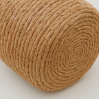 Canasto Cesta De Yute Tejida Con Tapa Acabado Rustico S