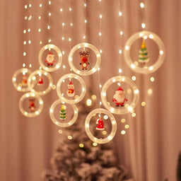 Cascada Guirnaldas De Navidad Luces Navideñas Pascua