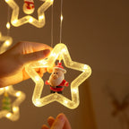 Cascada Guirnaldas de Navidad Luces Navideñas de Estrellas