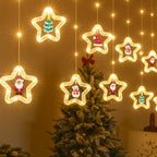 Cascada Guirnaldas de Navidad Luces Navideñas de Estrellas