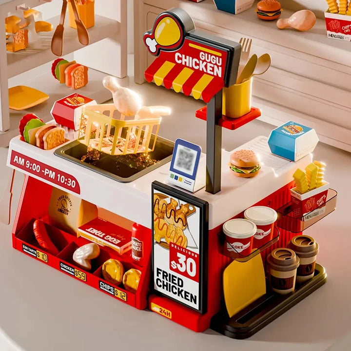 Cocina de Juguete Tienda Pollo Frito 52 Piezas Infantil - vista 2