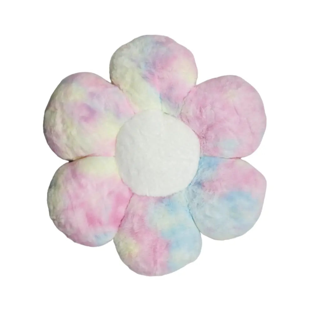 Cojín Decorativo Peluche Forma De Flor Multicolores - Fliperex