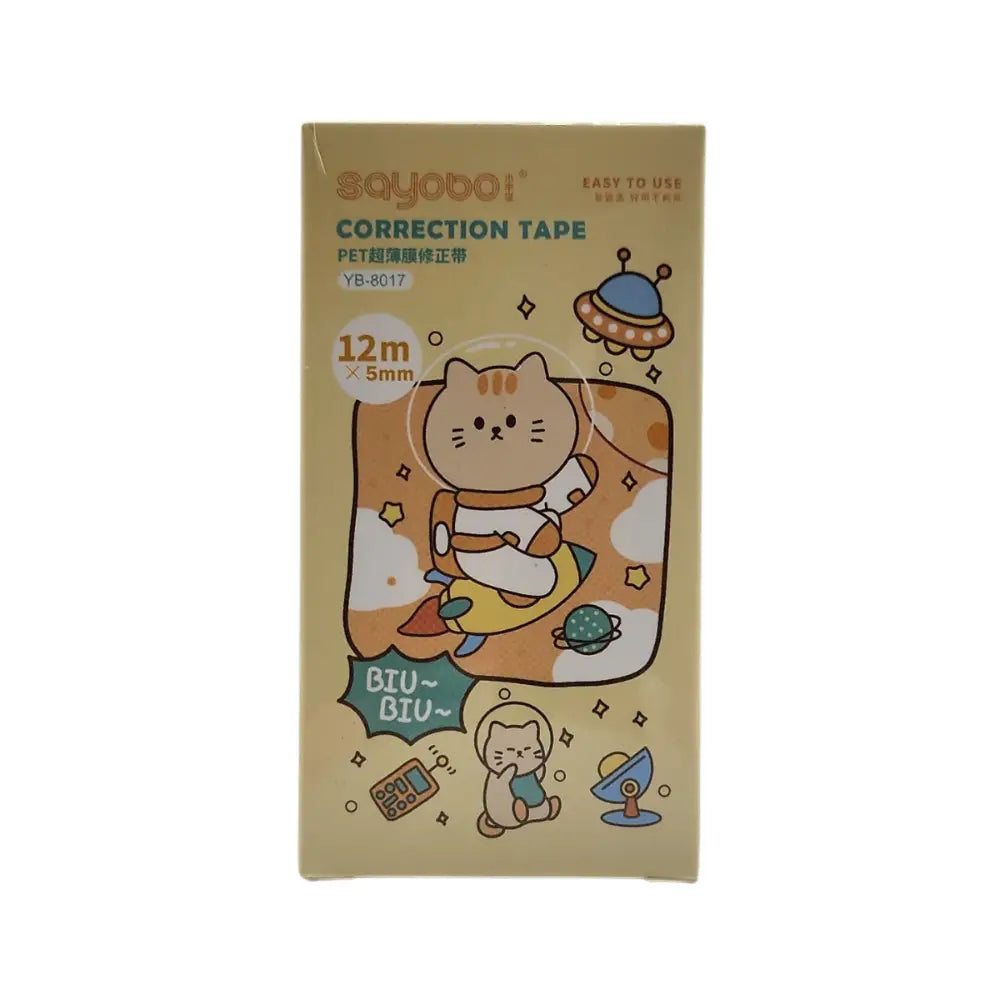 Corrector Cinta Diseño Kawaii Cute Varios Colores 12 Metros - Fliperex