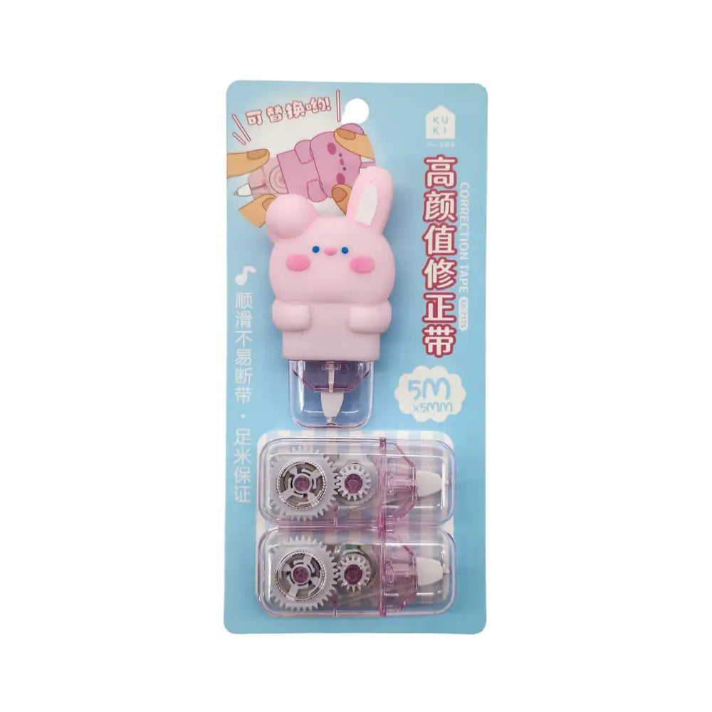 Corrector En Cinta Diseños Variados Kawaii Con 2 Repuestos - Fliperex
