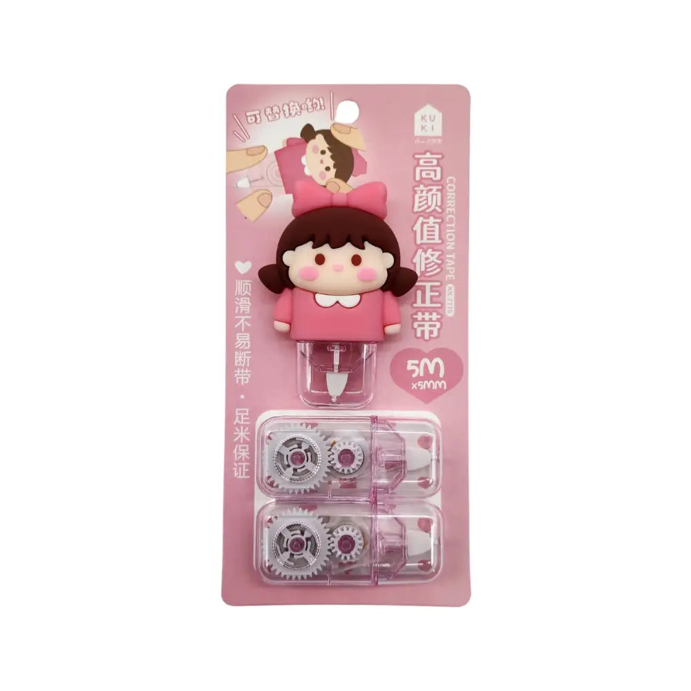 Corrector En Cinta Diseños Variados Kawaii Con 2 Repuestos - Fliperex