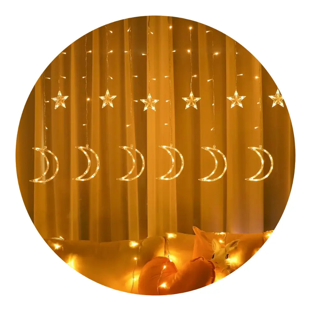 Cortina De Luces Cortina Led Luces Navideñas Guirnalda Luces - Fliperex