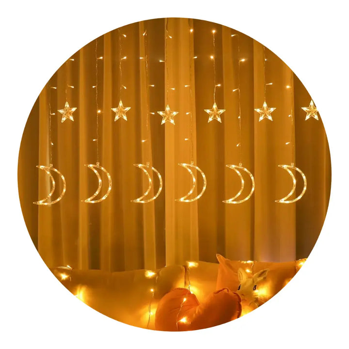 Cortina De Luces Cortina Led Luces Navideñas Guirnalda Luces