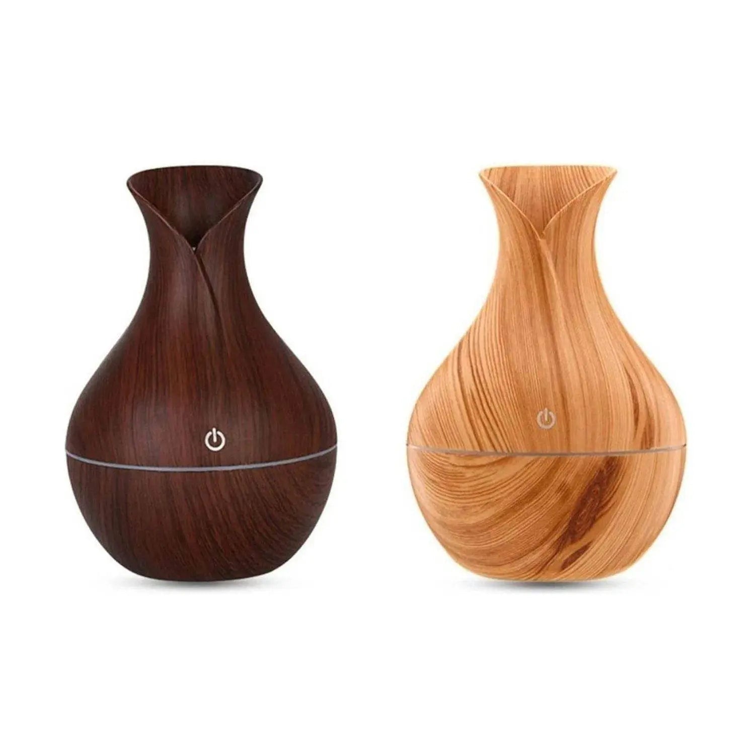 Humidificador Usb Estilo Madera Vaporizador De Aromas - Fliperex