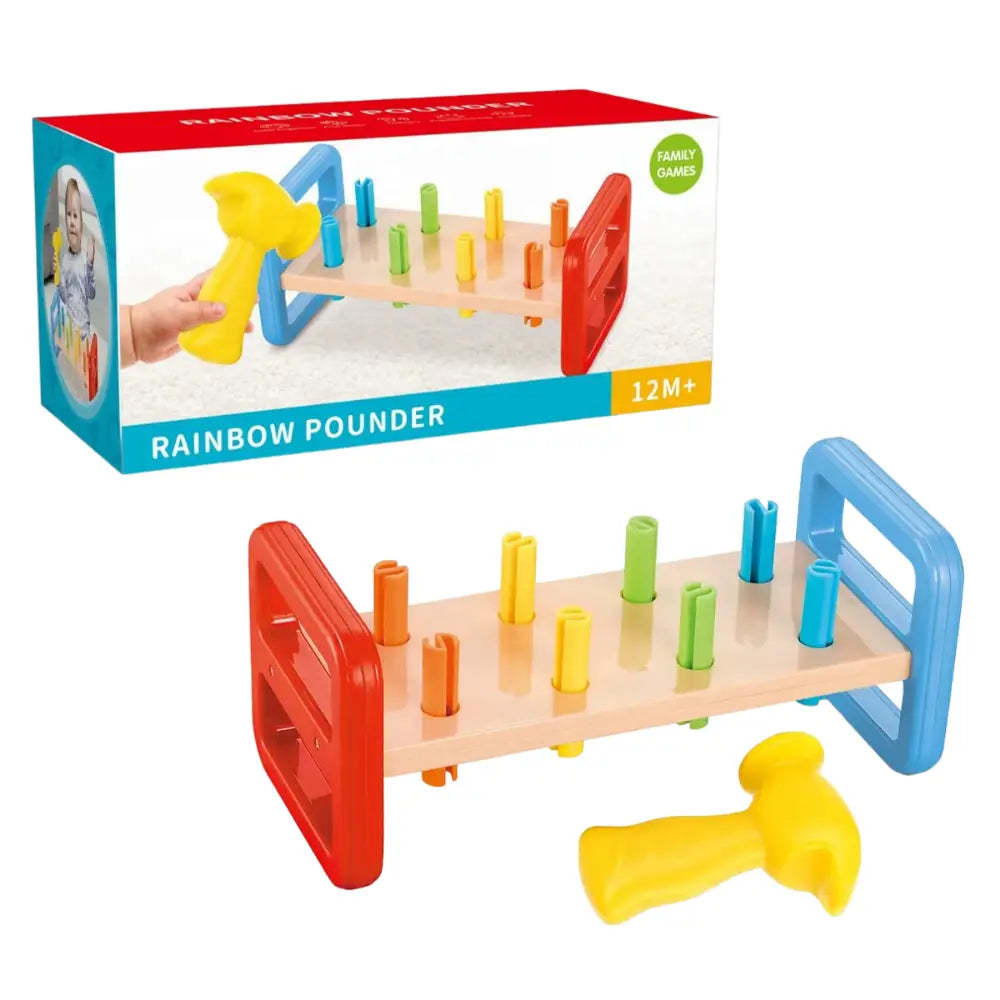 Juego Juguete Martillo Para Golpear Motricidad Para Bebes - Fliperex