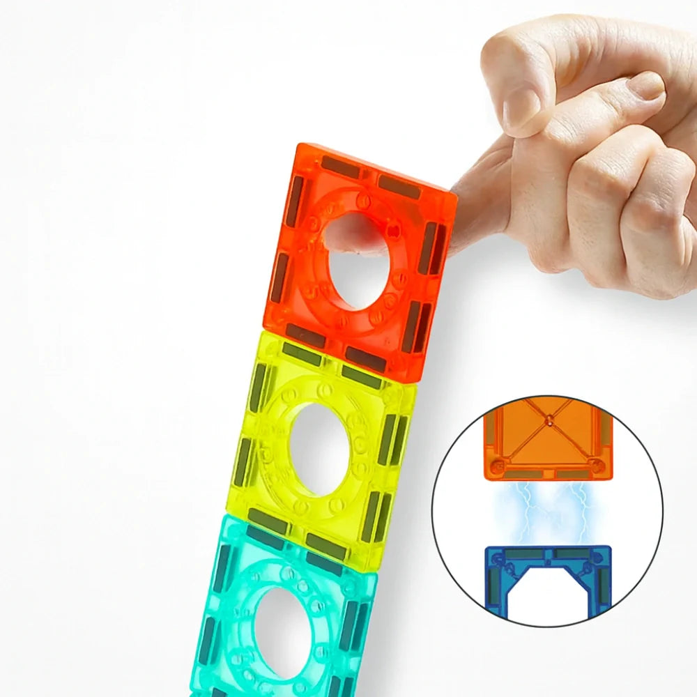 Juego Bloques Magneticos Construccion 42 Piezas Tobogan