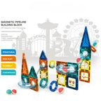 Juego Bloques Magneticos Construccion 42 Piezas Tobogan