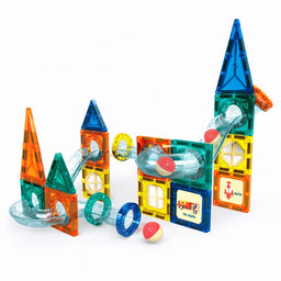 Juego Bloques Magneticos Construccion 42 Piezas Tobogan