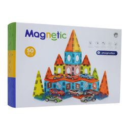 Juego Bloques Magneticos Construccion 50 Piezas Educativo