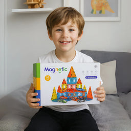 Juego Bloques Magneticos Construccion 50 Piezas Educativo