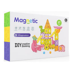 Juego Bloques Magneticos Construccion 69 Piezas Tobogan