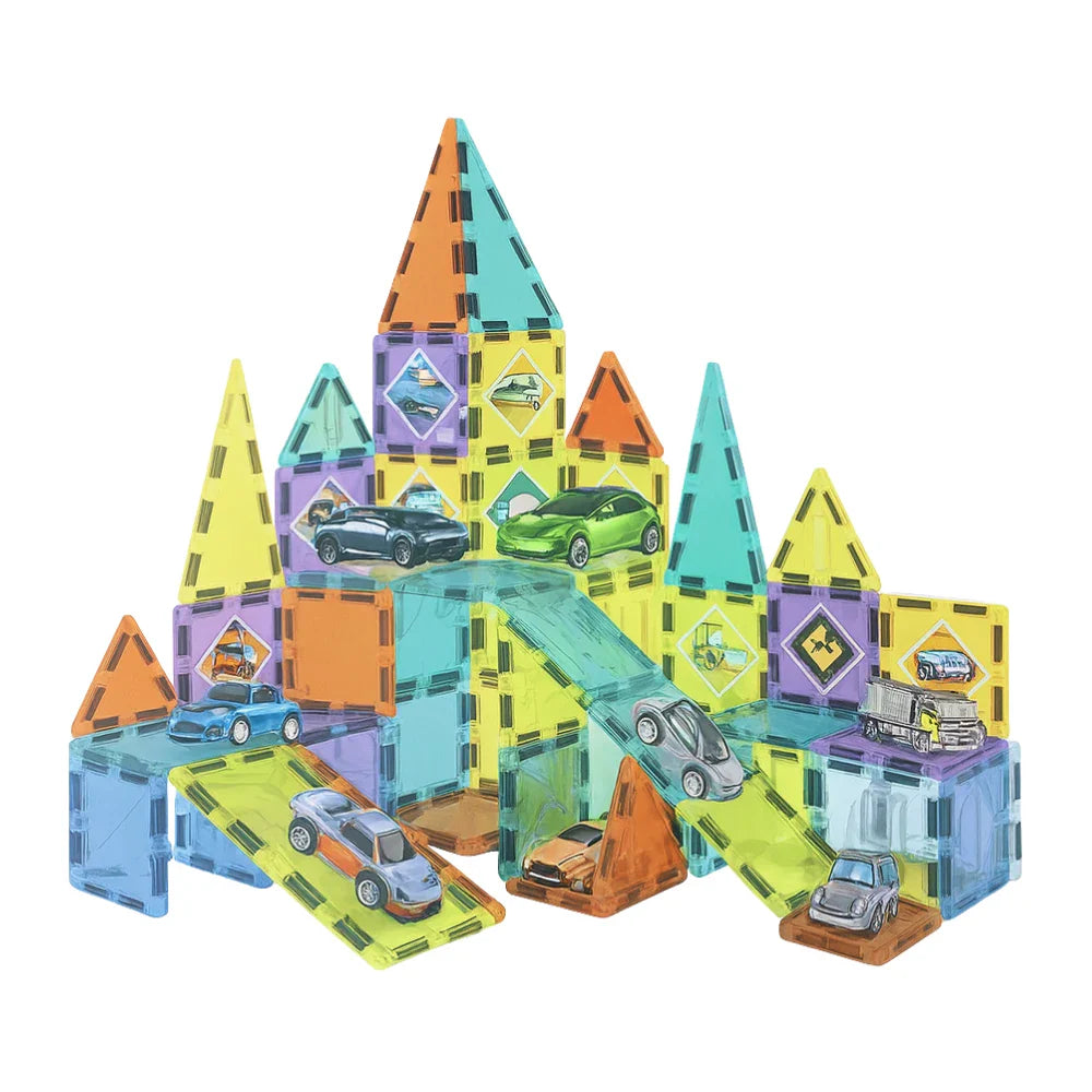 Juego Bloques Magneticos Construccion 75 Piezas Educativo