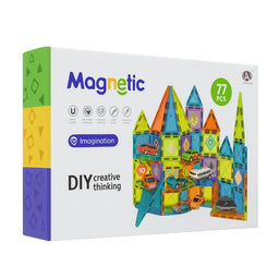 Juego Bloques Magneticos Construccion 77 Piezas Educativo