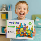 Juego Bloques Magneticos Construccion 77 Piezas Educativo