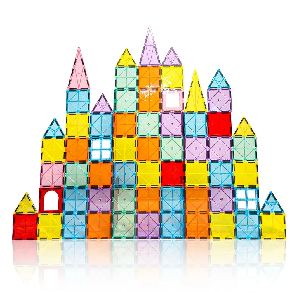 Juego Bloques Magneticos Construccion 77 Piezas Educativo