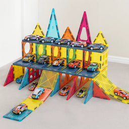 Juego Bloques Magneticos Construccion 77 Piezas Educativo