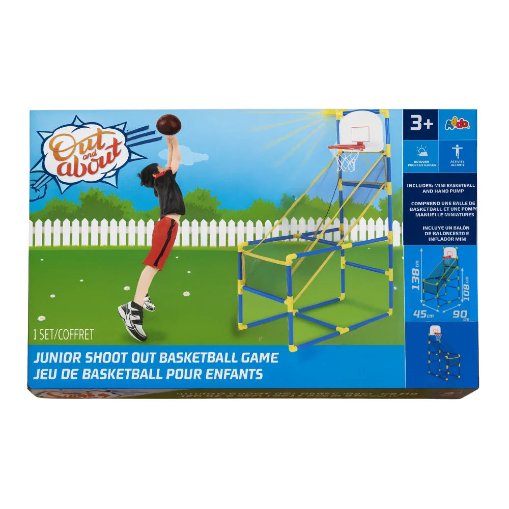 Juego De Baloncesto Infantil Con Canasta Inflador y Pelota