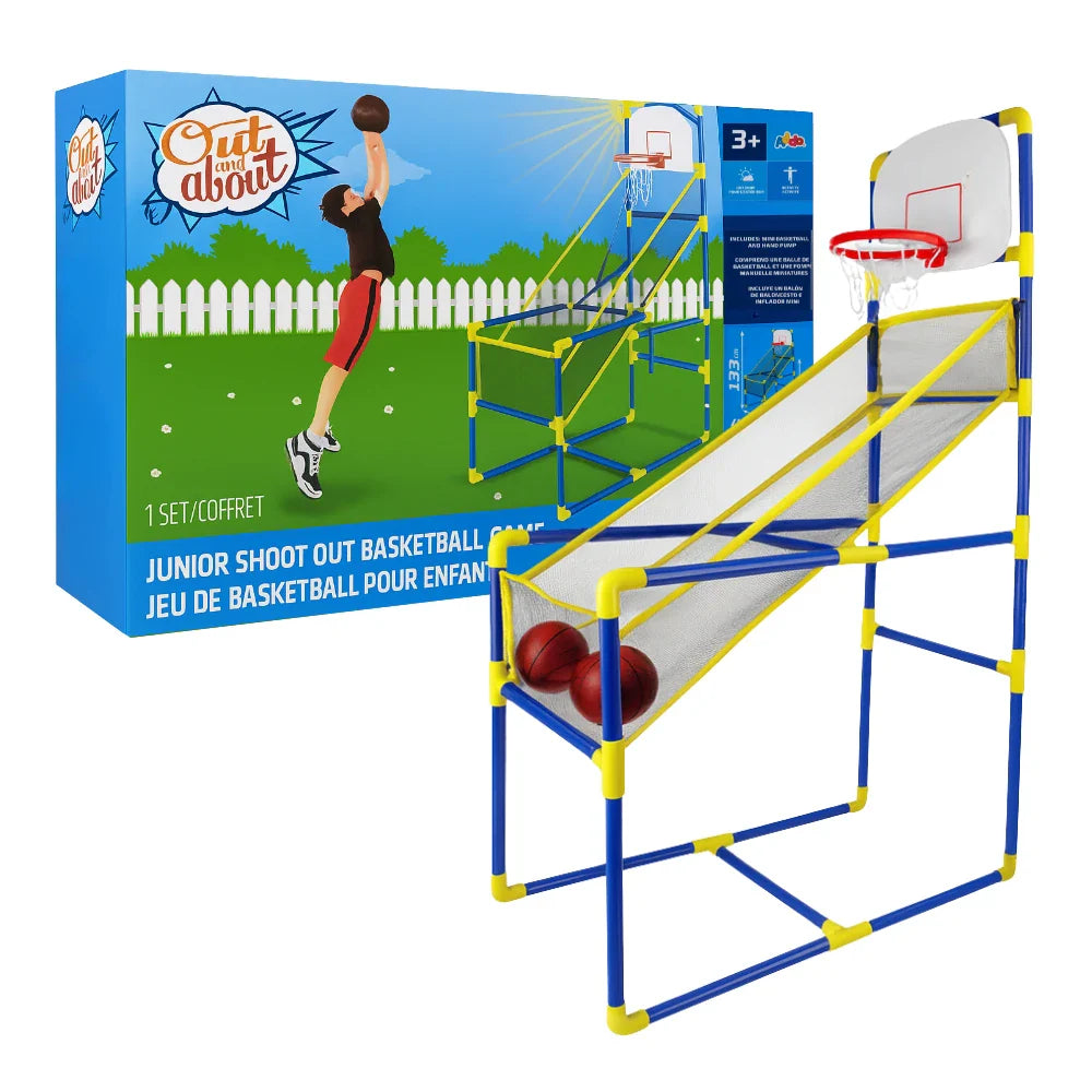 Juego De Baloncesto Infantil Con Canasta Inflador y Pelota