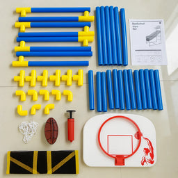 Juego De Baloncesto Infantil Con Canasta Inflador y Pelota