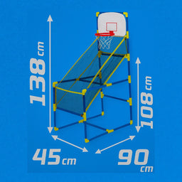 Juego De Baloncesto Infantil Con Canasta Inflador y Pelota