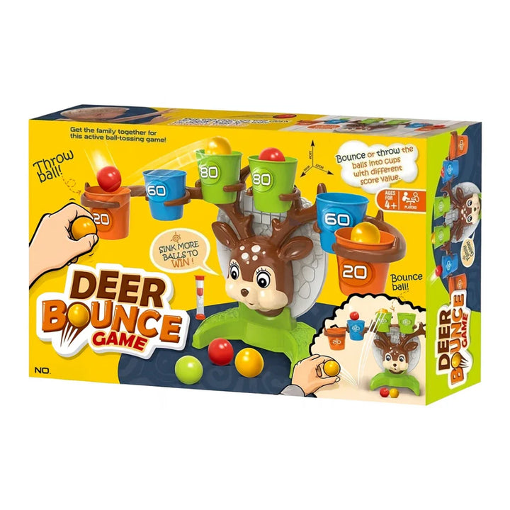 Juego De Encestar Pelotas Deer Bounce Juguete De Punteria
